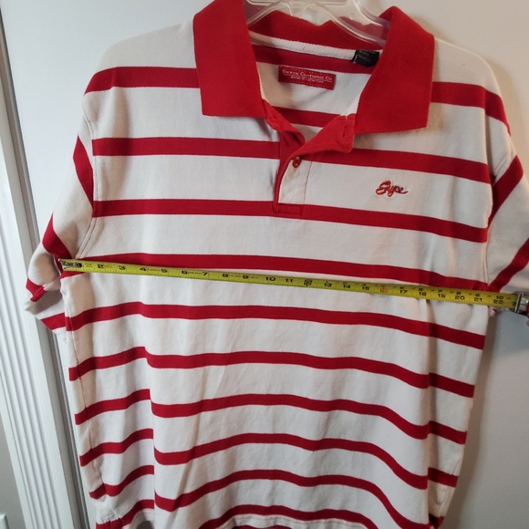 Enyce Men's pull over white with red stripes and collar - Picture 14 of 16